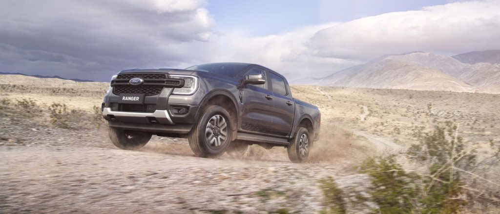 Ranger Sport driving in rough terrain