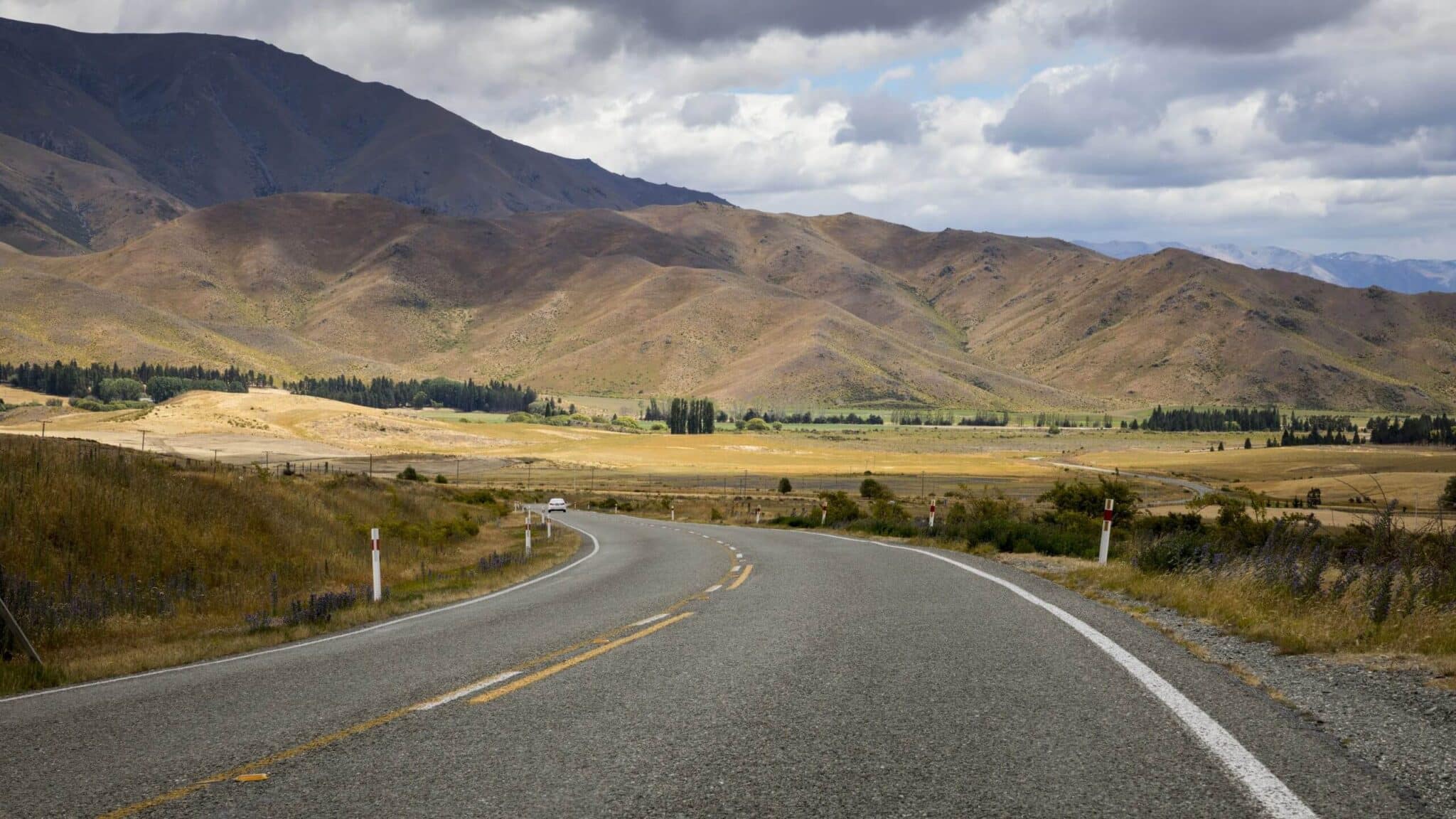 Winding new zealand road